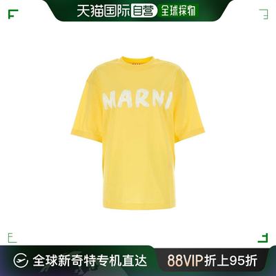 香港直邮Marni 玛尼 女士 徽标印花圆领 T 恤 THJET49EPHUSCS11