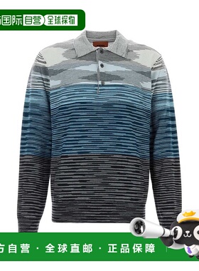 1h可退 香港直邮MISSONI 米索尼 男士 長袖 Polo 衫 US24W208BK01