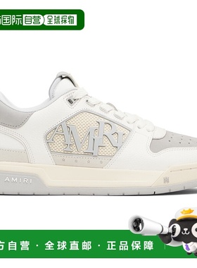 1h可退 香港直邮AMIRI 男士 白色 & 灰色 Classic Low 运动鞋 AMF