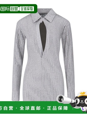 香港直邮The Attico 女士 Attico 綴飾長袖連身裙 251WCA00456JJJ