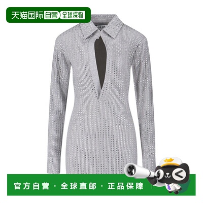香港直邮The Attico 女士 Attico 綴飾長袖連身裙 251WCA00456JJJ
