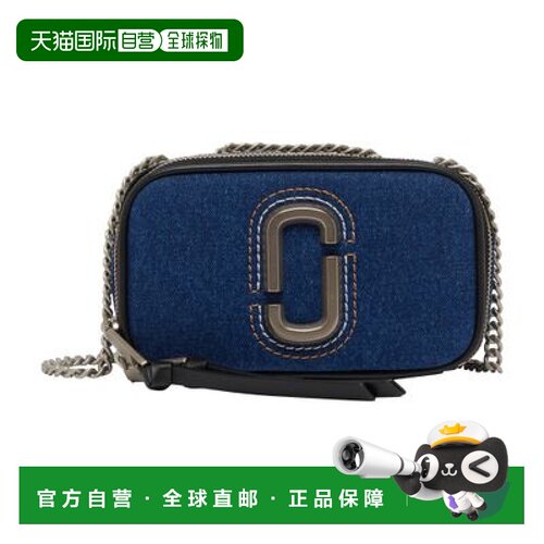 自营欧洲直邮Marc Jacobs/玛亚科布 Snapshot 牛仔布相机包斜挎包