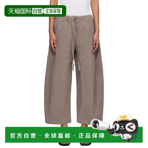 1h可退 香港直邮Entire Studios 女士 灰褐色 Loft 长裤 ESSS26PA
