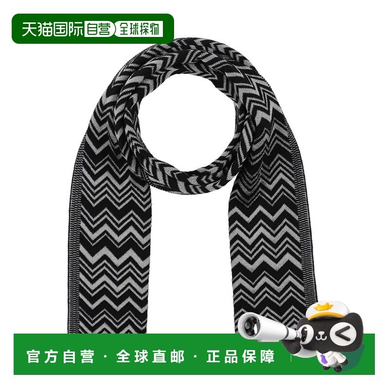 1h可退 香港直邮MISSONI 米索尼 女士 Foulards 围巾 black黑色,服饰配件/皮带/帽子/围巾,围巾/丝巾/披肩,淘宝优惠券,粉丝福利购,淘宝优惠卷