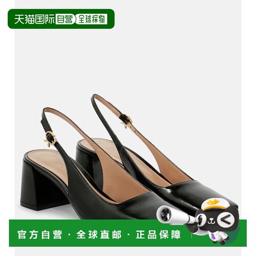 香港直邮Gianvito Rossi 吉安维托 罗西 女士 Freeda 皮质露跟浅