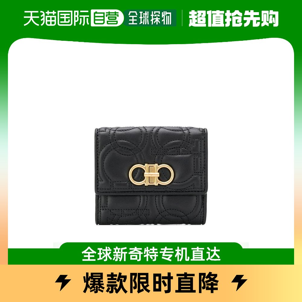 香港直邮Salvatore Ferragamo Gancino quil缝钱包 22D339 箱包皮具/热销女包/男包 钱包 原图主图