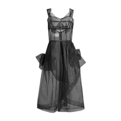 香港直邮Maison Margiela 薄纱中长连衣裙 S29DD0007S76807紧身