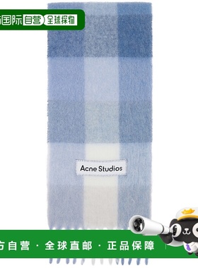 香港直邮Acne Studios 艾克妮 男士 蓝色 & 白色 Mohair Checked