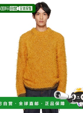 1h可退 香港直邮Sacai 男士 黄色 Furry 针织衫 2503838M