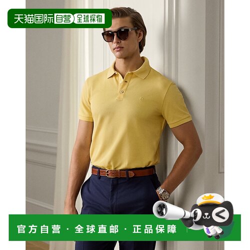 自营欧洲直邮Ralph Lauren拉夫劳伦 Custom Slim Fit男士向日葵黄