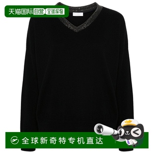 古奇拉利 香港直郵Brunello 布內(nèi)羅 女士 Cucinelli 珠飾細(xì)節(jié)毛衣