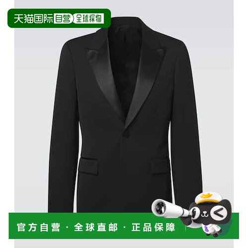 1h可退 香港直邮Burberry 巴宝莉 男士 羊毛西装外套 black黑色