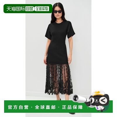 1h可退 香港直邮SEA 海洋 女士 Diane 针织蕾丝套裙 black黑色 舒