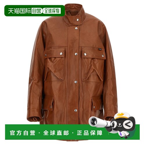 1h可退 香港直邮PRADA 女士皮衣 56A242SOOO180OF0134 SS2026 棕