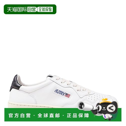 香港直邮AUTRY 男士 MEDALIST 白色黑色皮质运动鞋 AULMLL22