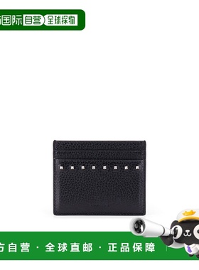 1h可退 香港直邮Valentino 华伦天奴 男士 黑色皮革卡套 6Y2P0V18