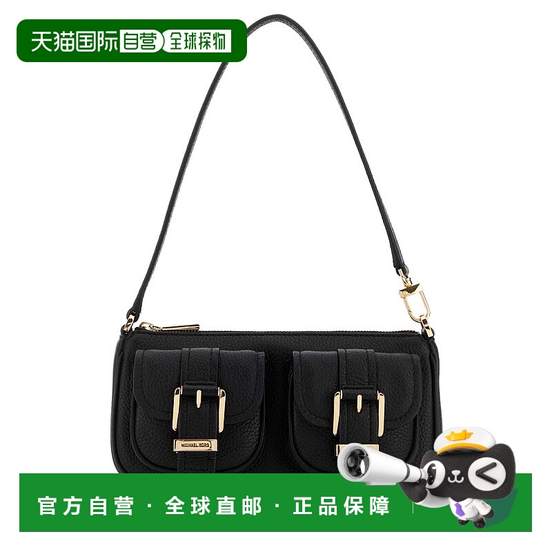 1h可退 香港直邮Michael Kors 迈克高仕 女士 Zoe 黑色皮革肩包 3