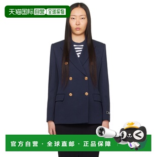 香港直邮Versace 范思哲 女士 海军蓝 Informal 西装外套 1013463