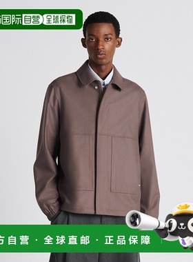 香港直邮Dior 初剪羊毛羊绒徽标休闲夹克 343C435A5954迪奥男装