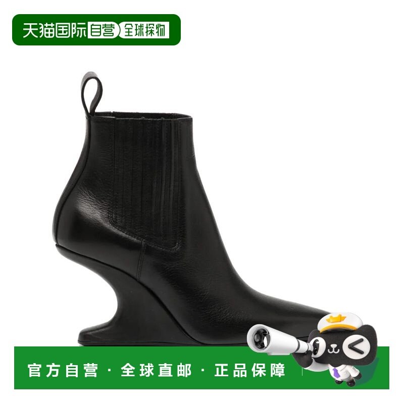 香港直邮rick owens 瑞克 欧文斯 女士 "SHARP" 及踝皮质靴子 RO0,女鞋,时装靴,淘宝优惠券,粉丝福利购,淘宝优惠卷