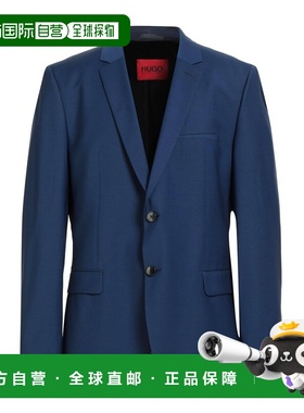 香港直邮boss 雨果 男士 西装外套 blue蓝色 舒适时尚