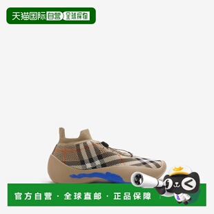 新款 女士米色聚酯运动鞋 厚底 博柏丽 自营欧洲直邮Burberry