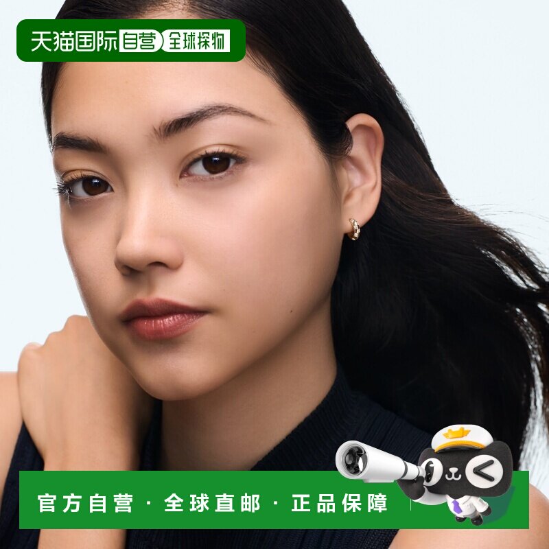 自营1h可退 欧洲直邮LV路易威登 Damier金色黄金棋盘格小圈形耳环