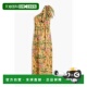 连衣裙 1h可退 3322 女士 单肩印花亚麻混纺长款 香港直邮FARM RIO