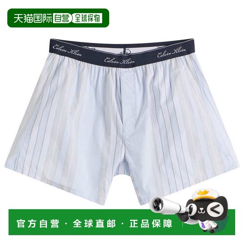 香港直邮Calvin Klein 卡尔文 克莱恩 男士 Script Boxer 府绸短