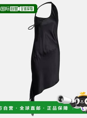 1h可退 香港直邮Courreges 女士 Undressed 蕾丝边缎面迷你连衣裙