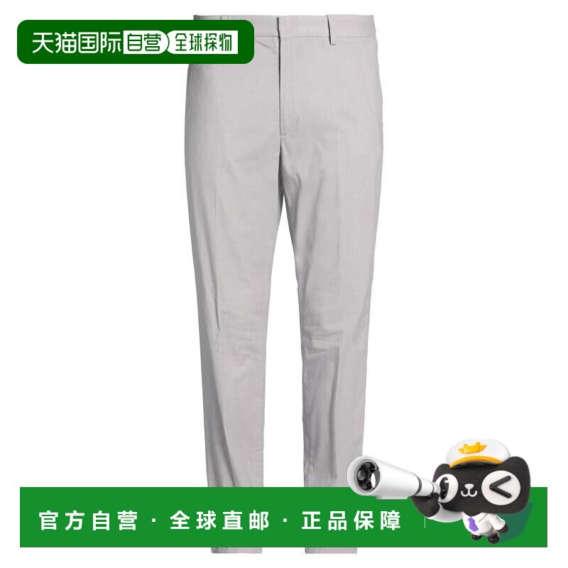 香港直邮BOSS 波士 男士 斜纹棉布裤 grey灰色 舒适时尚裤子男装