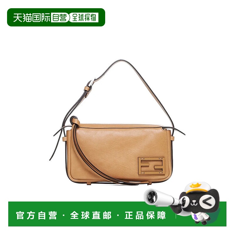 欧洲直邮FENDI 女士斜挎包8BS097AS7AF1QD3牛皮单肩包