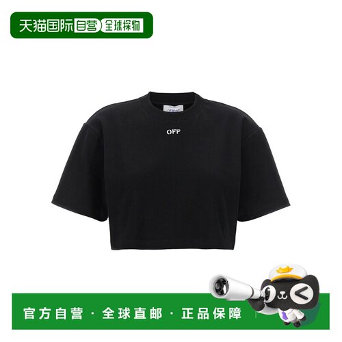 1h可退 香港直邮OFF-WHITE 女士T恤 2FA00678TW003W003 AW2026 黑