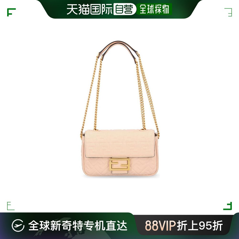 香港直邮Fendi Baguette中号链条单肩包 8BR793AH9C