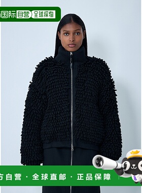 香港直邮Moncler x EE72 by Edward Enninful 女士 纹理羊毛混纺