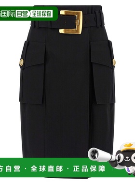 1h可退 香港直邮Balmain 巴尔曼 女士 裹裙 FF1LC270CF69包臀裙