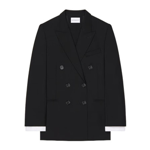 香港直邮Givenchy BW30QX100H 双排扣开衩夹克