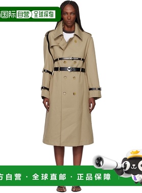 1h可退 香港直邮Coperni 女士 驼色 Multi Belt 风衣 COPM27F3006