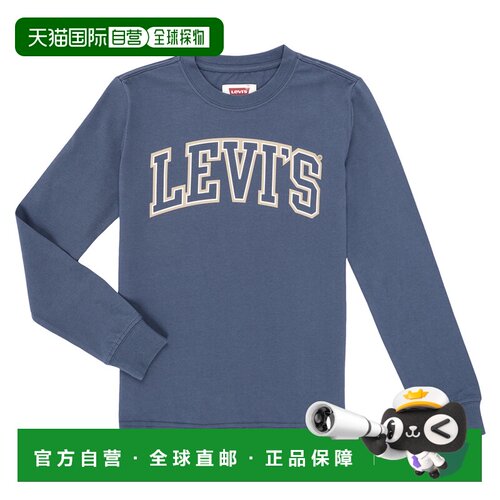 欧洲直邮Levi's李维斯童装长袖T恤衫COLLEGIATE SNIT CREWNECK