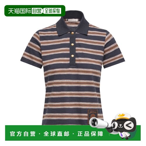 1h可退 Moncler 条纹短袖Polo衫 L20938A0000189BHX
