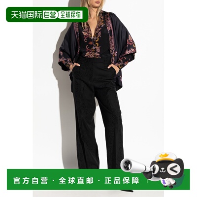 1h可退 香港直邮ETRO 女士衬衫 WRCA0025AV566X0810 SS2025 黑色