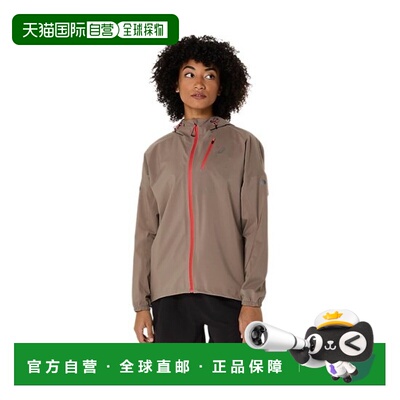自营欧洲直邮ASICS Fujitrail Elite女士灰褐色PERTEX® Shield防
