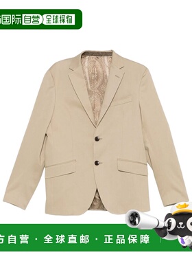 1h可退 香港直邮Etro 艾特罗 男士 ROMA 单排扣棉质西装外套 MRCA