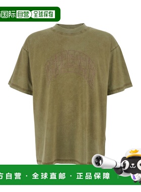 1h可退 香港直邮Represent 男士 Lettering on Front 绿色带LogoT