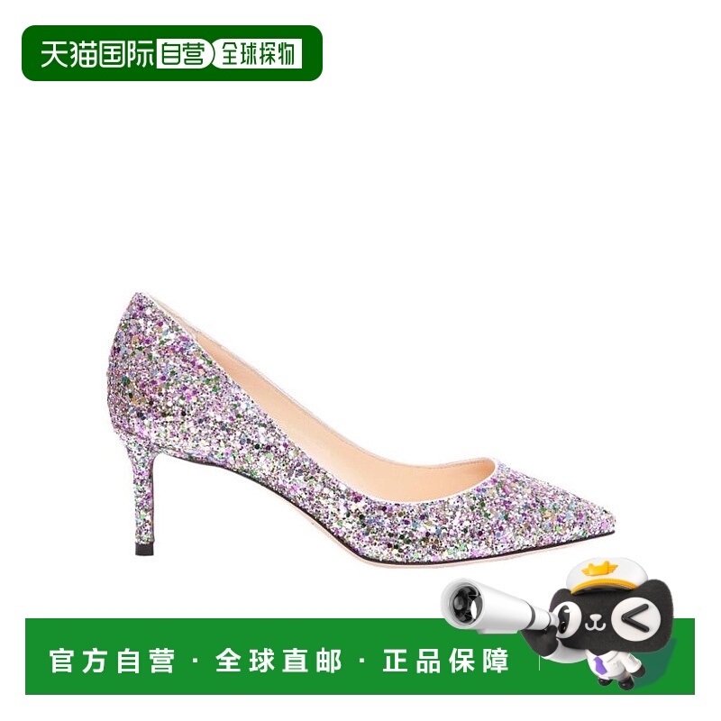 香港直邮Jimmy Choo Romy60 高跟鞋 ROMY60CGFCONFETTI单鞋一脚蹬