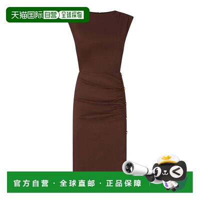 香港直邮PINKO 女士连衣裙 106521A34IL78 SS2026 棕色 PINKO ALI
