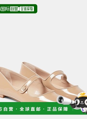 香港直邮MANOLO BLAHNIK 莫罗 伯拉尼克 女士 Campari 漆皮芭蕾舞