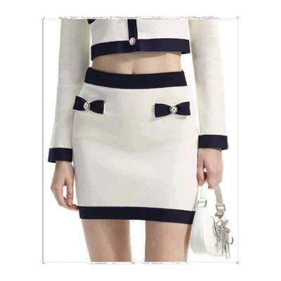 1h可退 香港直邮Self-Portrait 蝴蝶结迷你半身裙 RS24-152SKC