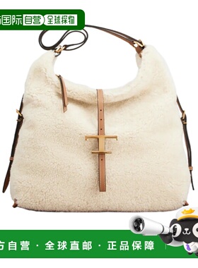 1h可退 香港直邮Tod's T Timeless 中号羊毛皮单肩包 XBWTSEW03ML