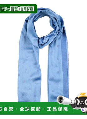 香港直邮Givenchy 纪梵希 女士 Foulards 围巾 blue蓝色 舒适时尚